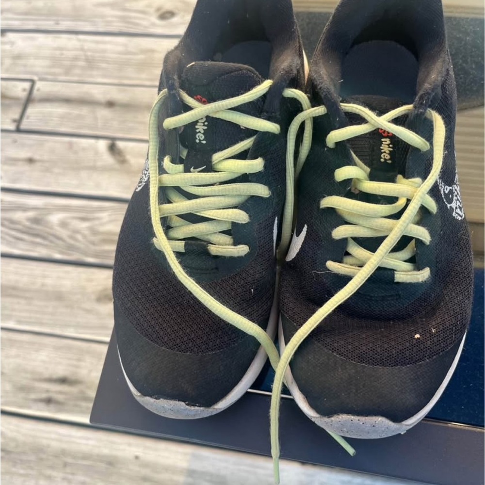 Nike Black Sneakers with Yellow Accents